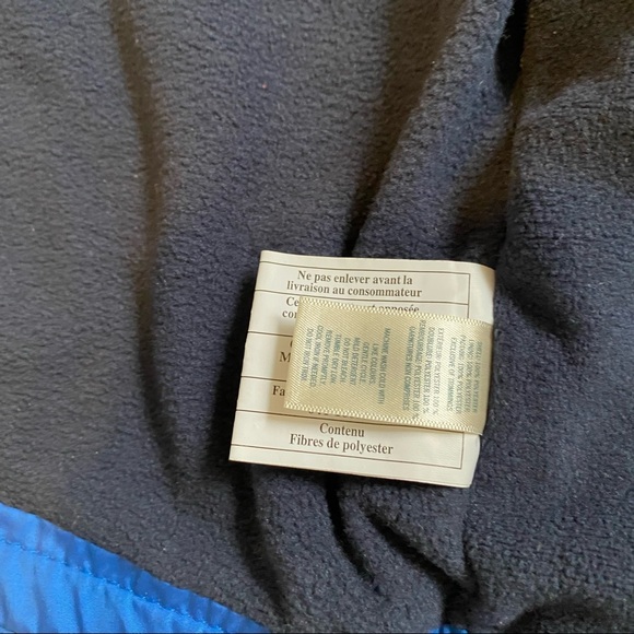 Oshkosh kids panelled mid-weight spring fall jacket blue and orange - size 12 mo - Picture 5 of 5